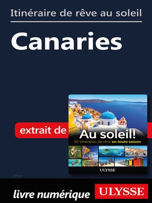 cover image of Itinéraire de rêve au soleil--Canaries